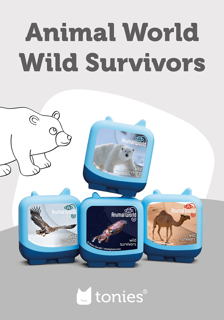 Animal World Wild Survivors Pocket Tonies - 4 Pack - Image 2