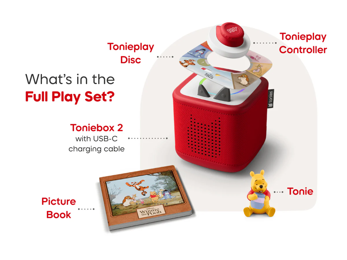 Disney Winnie the Pooh Toniebox 2 Play Set - Sky Blue - Image 5